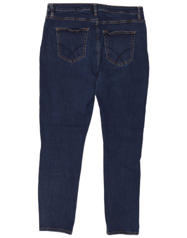 Crew Clothing Damskie obcisłe dżinsy UK 16 duże W34 L27 Granatowa bawełna