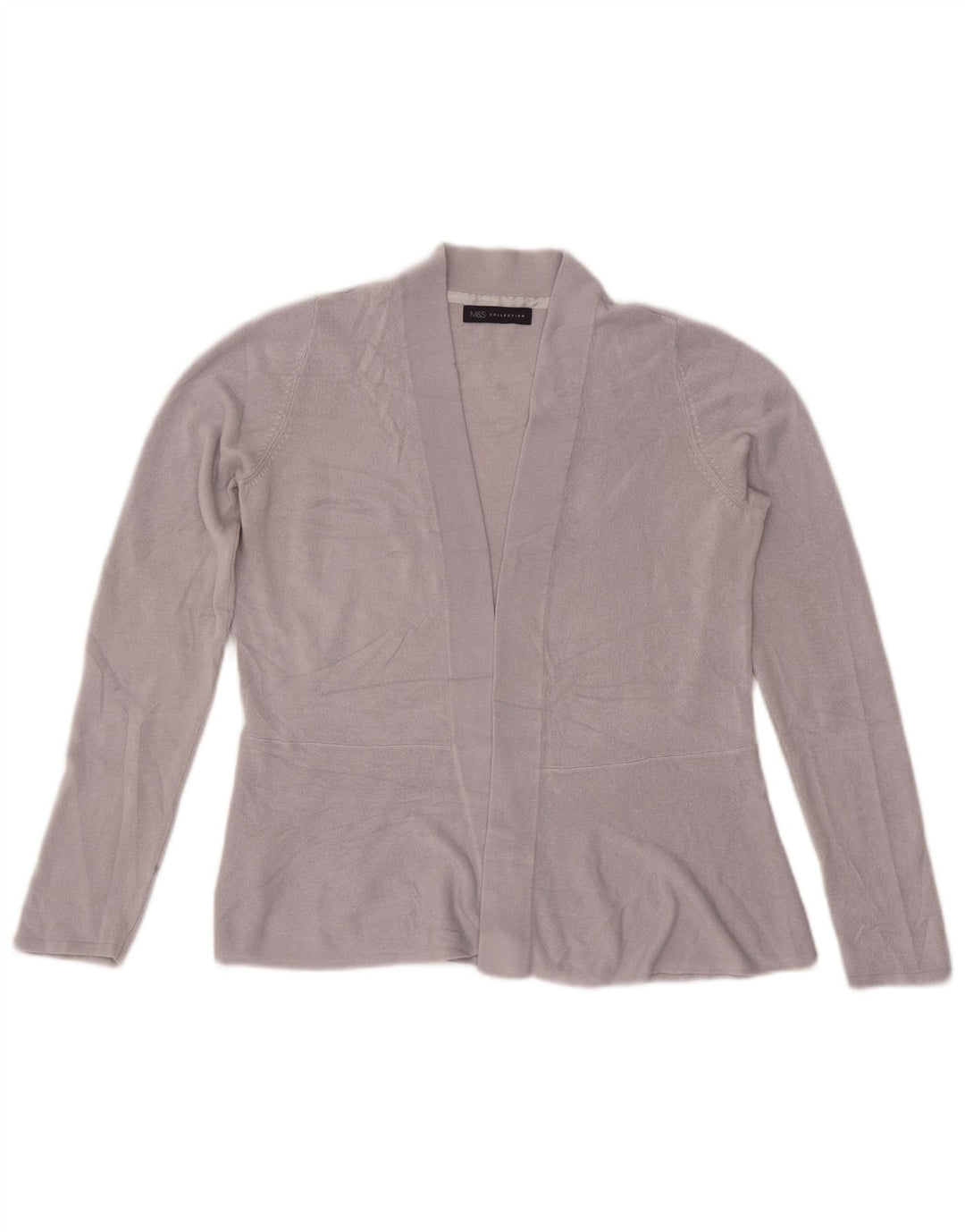 Marks & Spencer Damski sweter rozpinany UK 12 Średni szary akryl