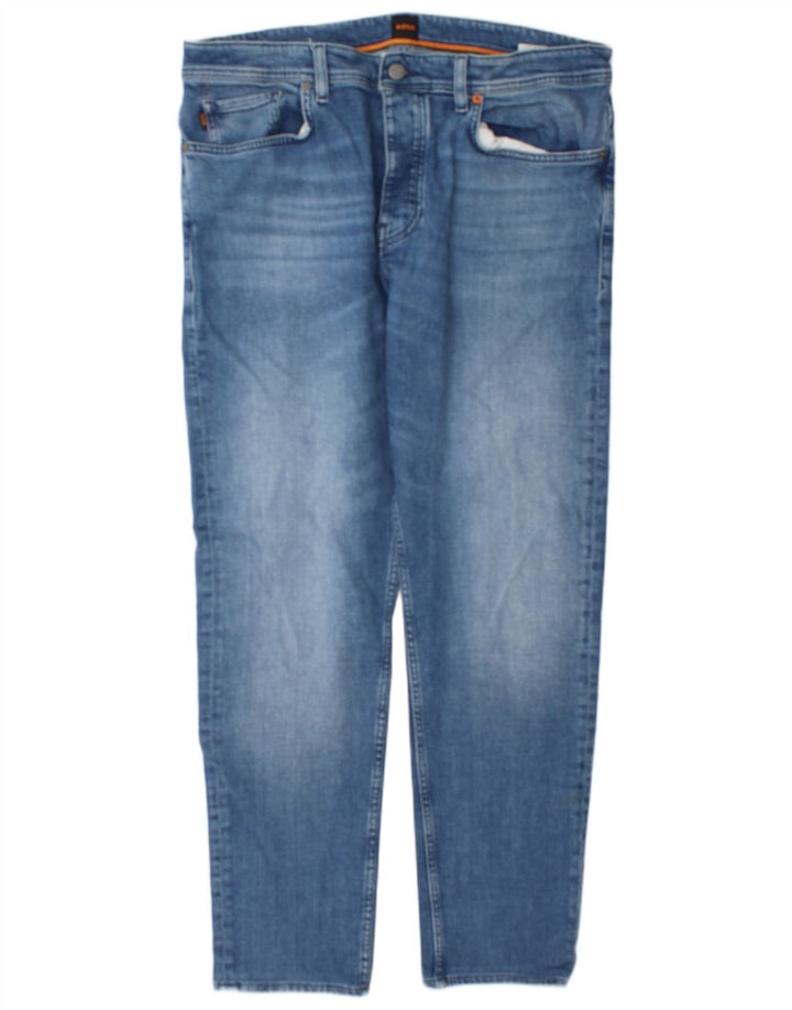 Męskie jeansy slim Hugo Boss W36 L32 Niebieskie bawełniane