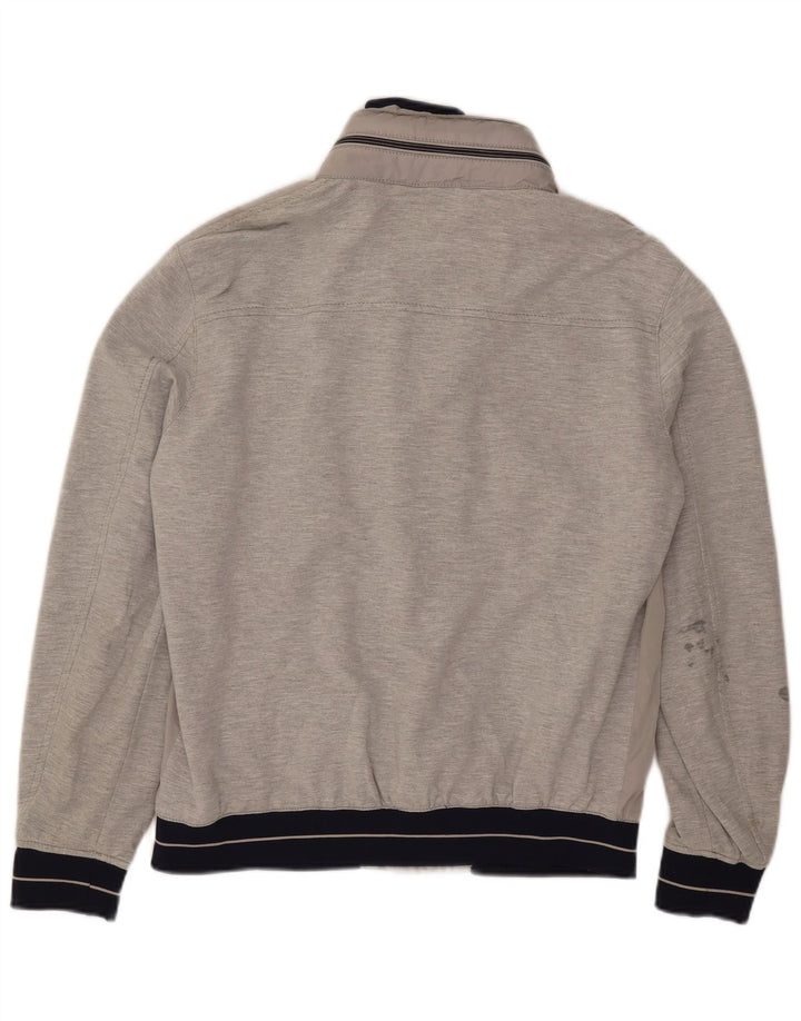 Męska kurtka bomberka z kapturem Zara UK 40, duża, szara