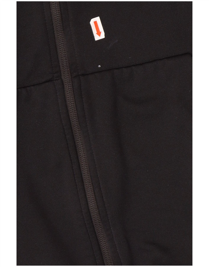 Męski sweter z kapturem i zamkiem NIKE Dri Fit, średni czarny poliester