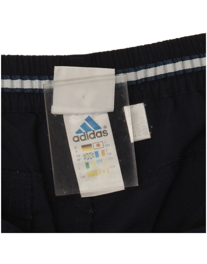 Męskie proste spodnie Capri ADIDAS W40 L21 Granatowy poliamid