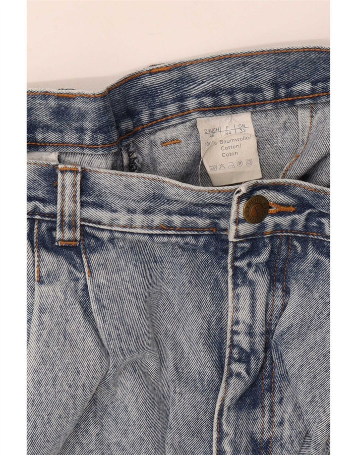 Damskie spodenki jeansowe Explorer Pegged W32, duże, niebieskie, bawełniane
