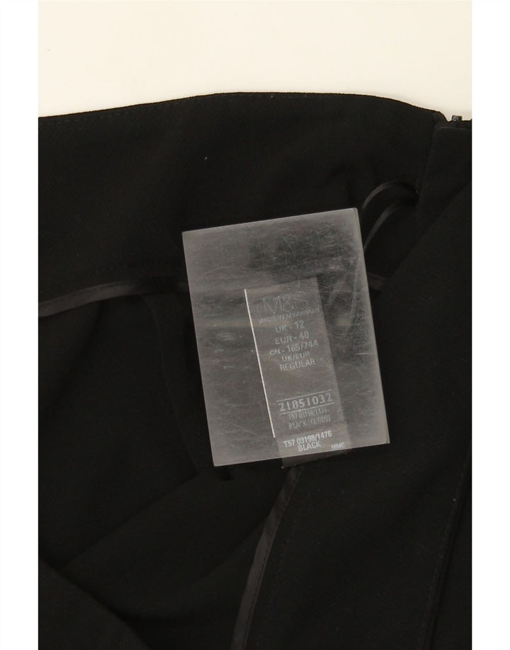 Spodnie damskie Marks & Spencer Straight Capri UK 12 Medium W30 L23 Czarne