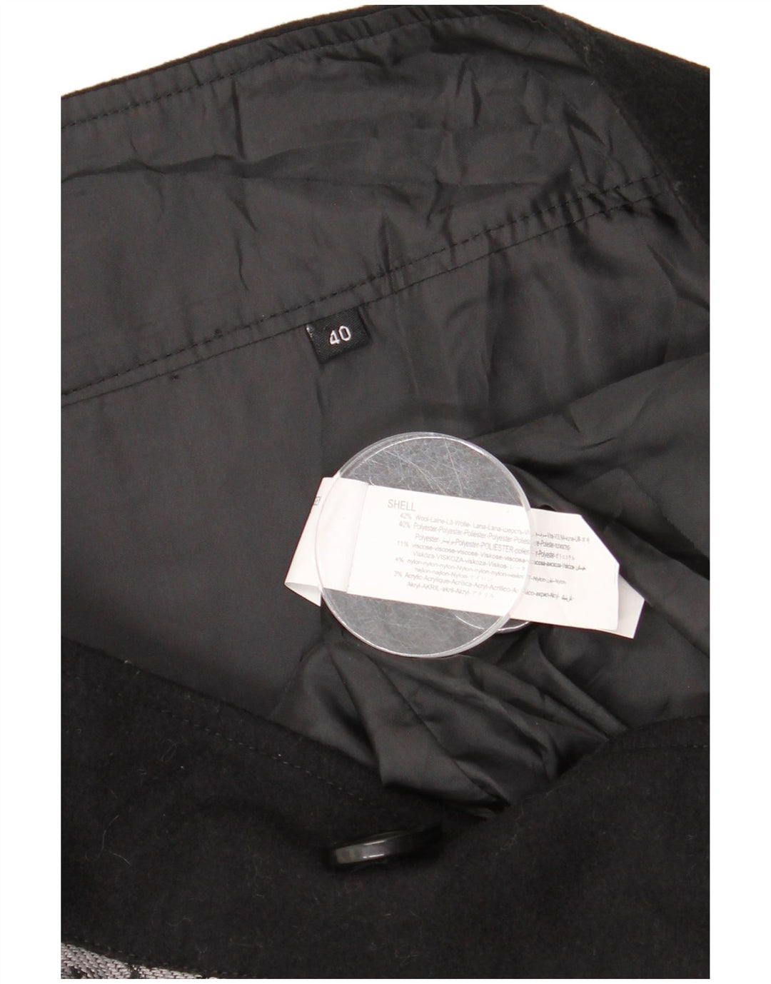 Damska spódnica kopertowa Desigual EU 40 Medium W32 Czarna patchworkowa wełna