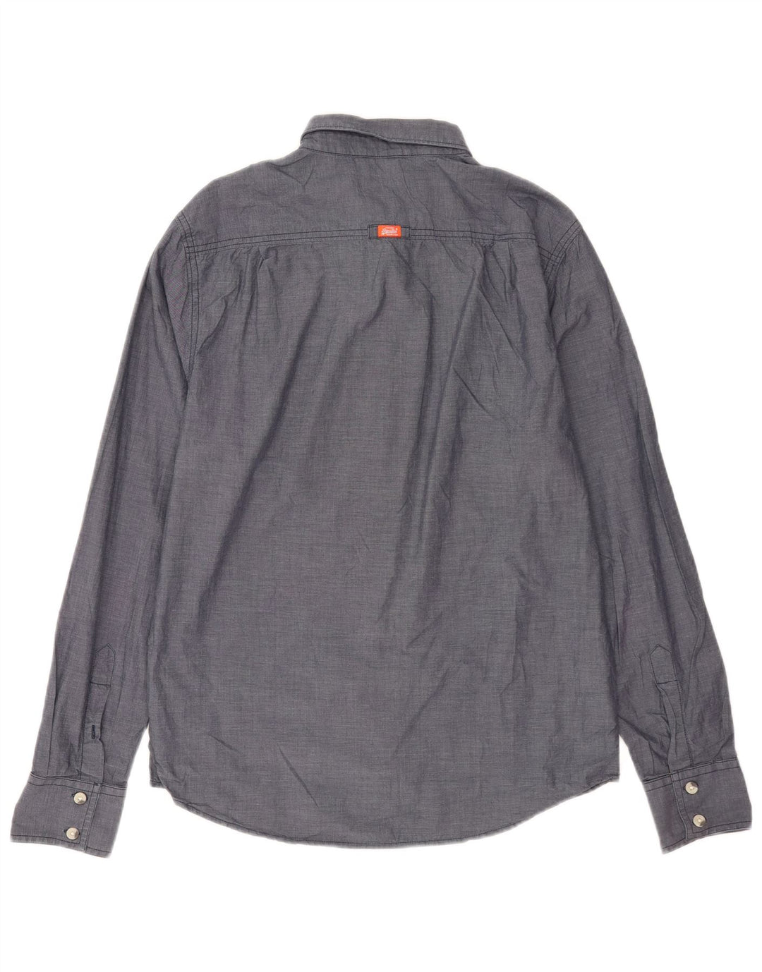 Koszula męska Superdry, duża, szara, bawełniana