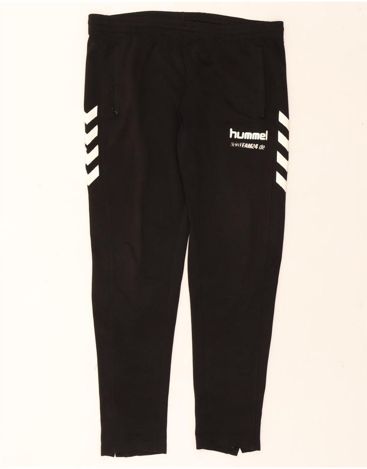 HUMMEL Mens Tracksuit Trousers Medium  Black Polyester Vintage Hummel and Second-Hand Hummel from Messina Hembry 