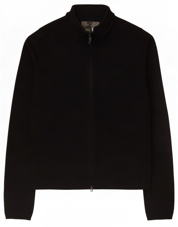Sweter damski Zara UK 12, średni czarny sztuczny jedwab