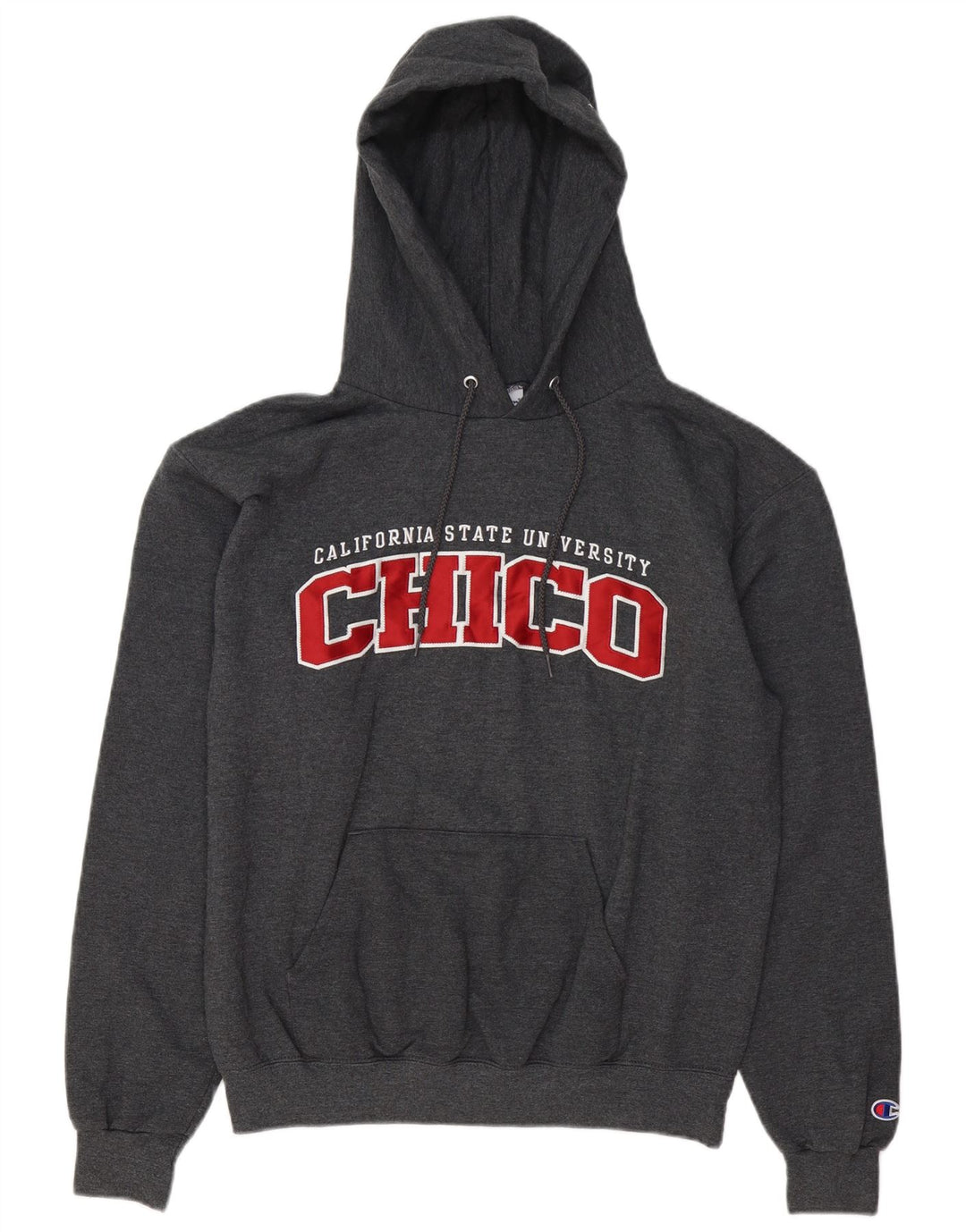 Męski sweter z kapturem Champion Chico University Graphic, średnioszary, bawełniany