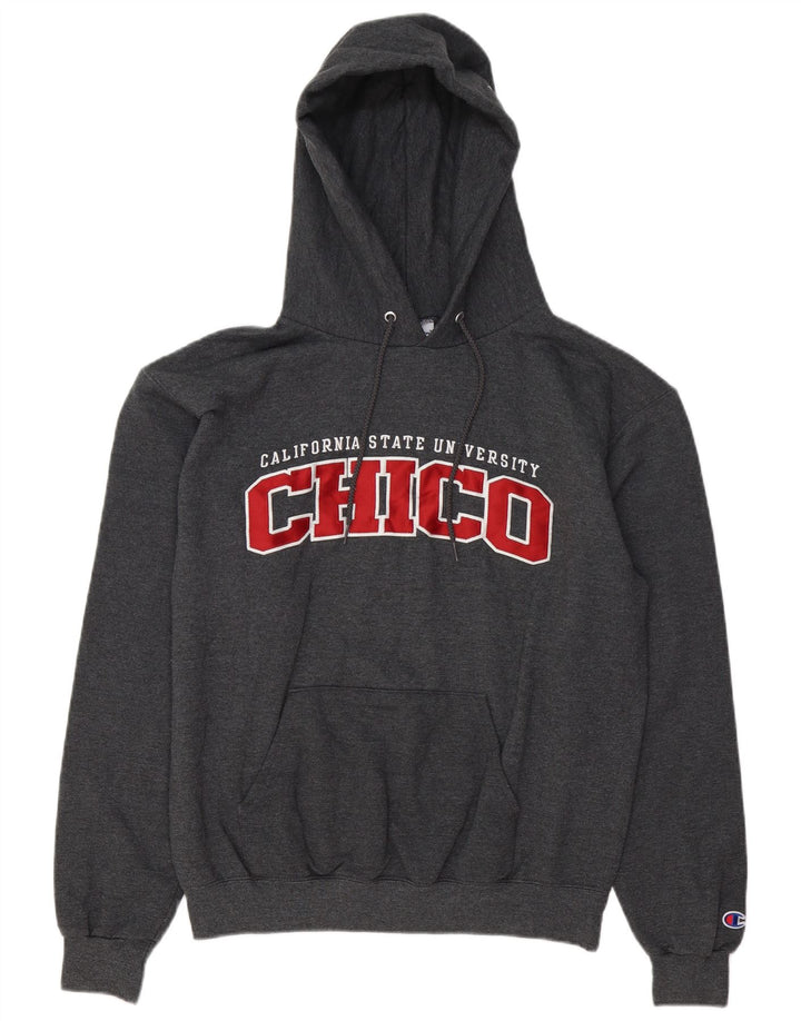 Męski sweter z kapturem Champion Chico University Graphic, średnioszary, bawełniany