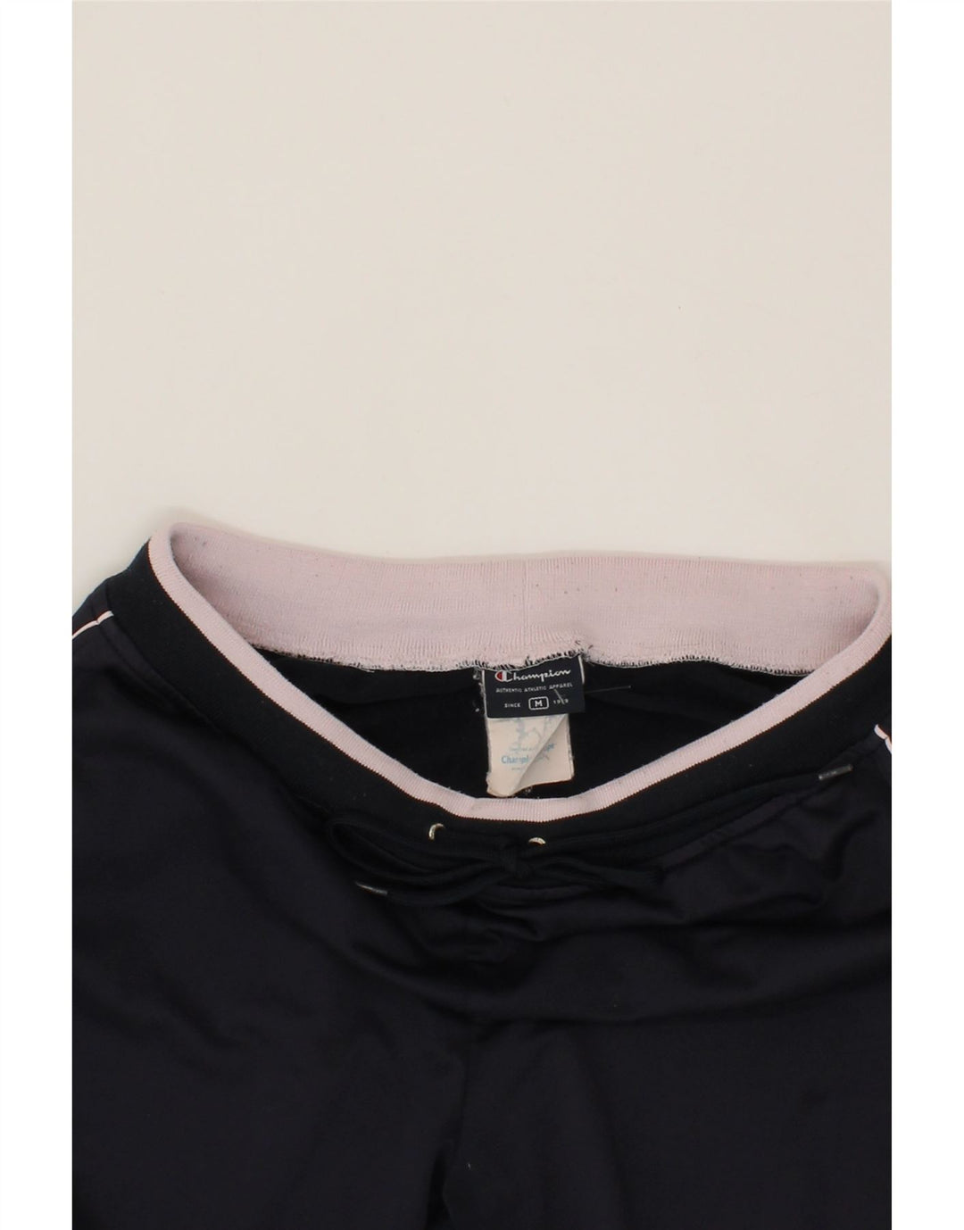 CHAMPION Womens Tracksuit Trousers UK 14 Medium  Navy Blue Polyester Vintage Champion and Second-Hand Champion from Messina Hembry 