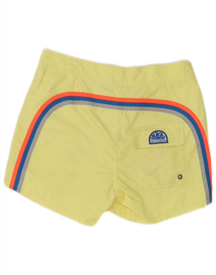 Męskie spodenki kąpielowe Sundek, mały, żółty nylon