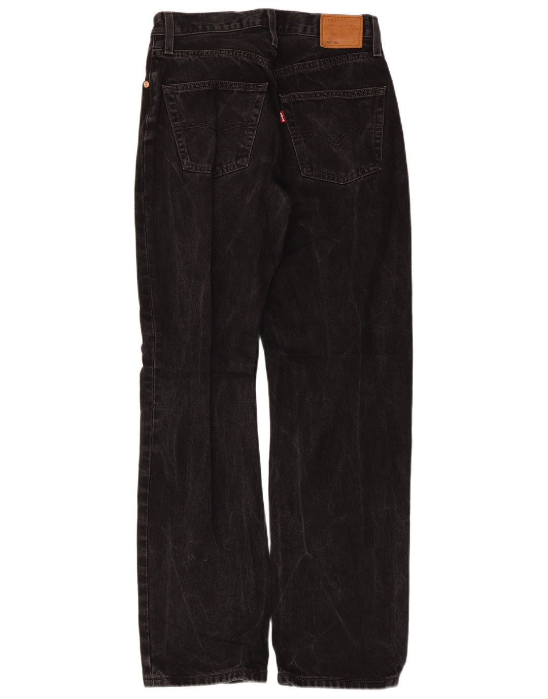 Damskie jeansy Levi's 501 Straight W26 L32 Czarne bawełniane