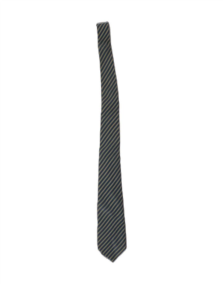 BORSALINO Mens Tie One Size Blue Striped Silk Vintage Borsalino and Second-Hand Borsalino from Messina Hembry 