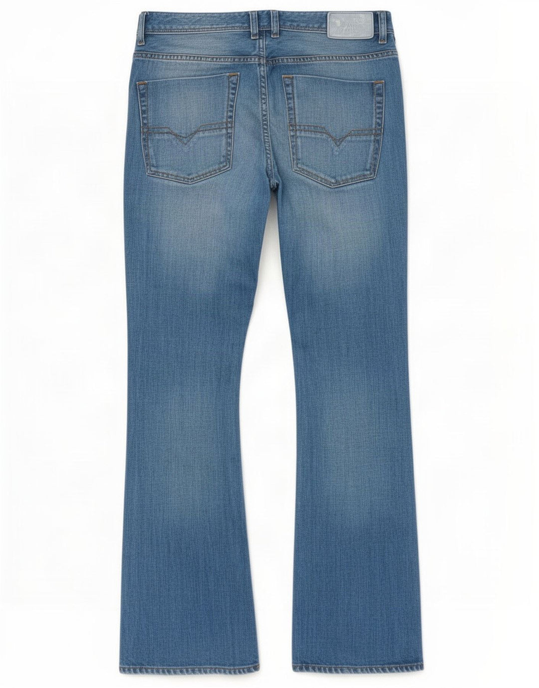 Diesel Męskie Zatiny Regular Fit Bootcut Jeansy W33 L30 Niebieska bawełna