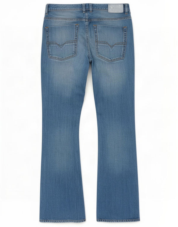 Diesel Męskie Zatiny Regular Fit Bootcut Jeansy W33 L30 Niebieska bawełna