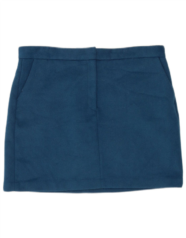 Marks & Spencer Damska spódnica mini UK 18 XL W36 Niebieski poliester