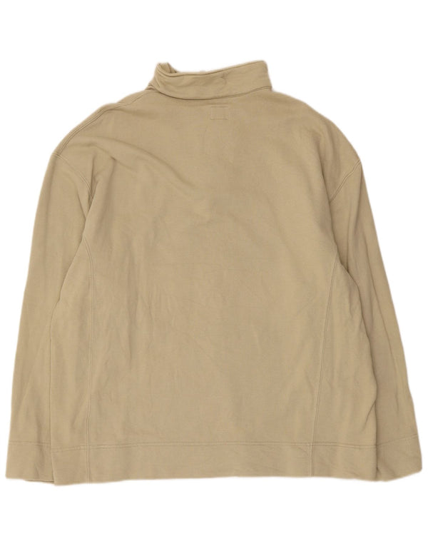 Męska bluza z zamkiem błyskawicznym Calvin Klein Jeans XL, beżowa, bawełniana