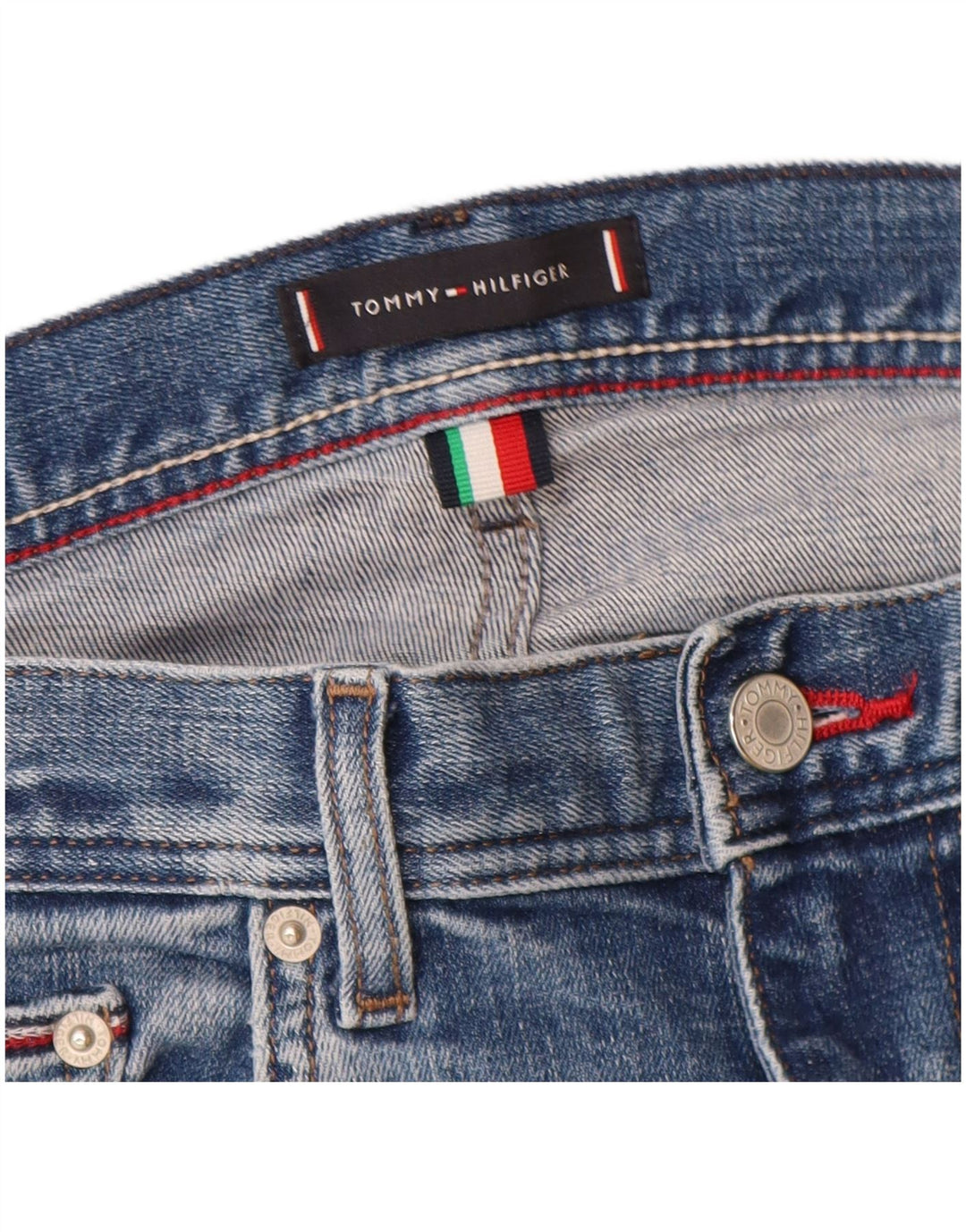 Męskie dżinsy Tommy Hilfiger Bleecker Slim W32 L27 Niebieska bawełna