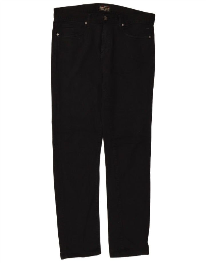 Jeansy męskie Zara W34 L33 Czarne bawełniane