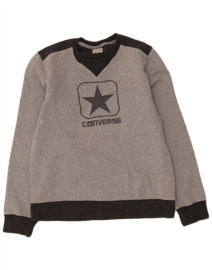 Damska bluza Converse Graphic Jumper UK 14 w kolorze średnioszarym