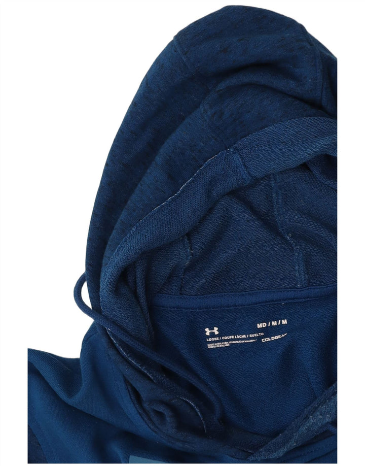 Męski sweter z kapturem i grafiką UNDER ARMOUR Cold Gear, w kolorze średnioniebieskim, nakrapiany