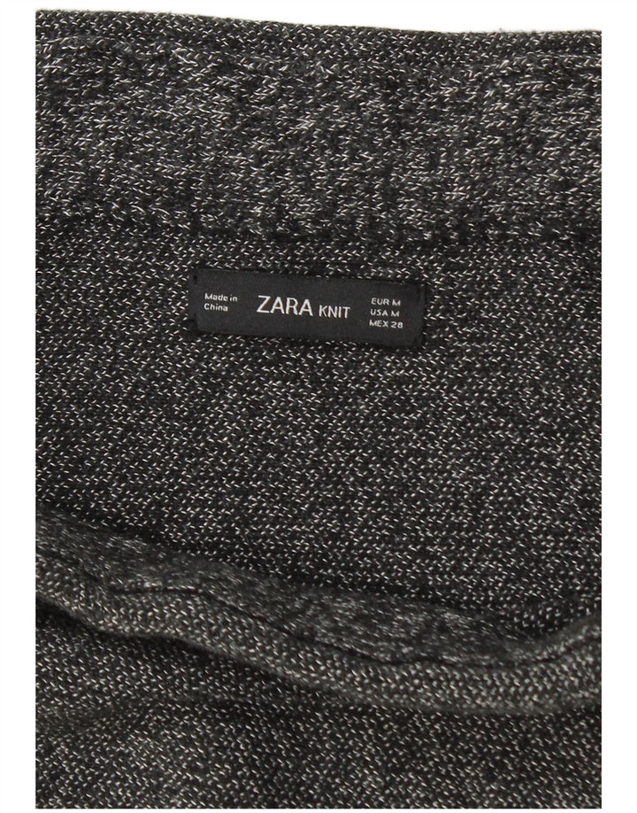 Damska dzianinowa spódnica ołówkowa Zara Medium W28 Szara nakrapiana