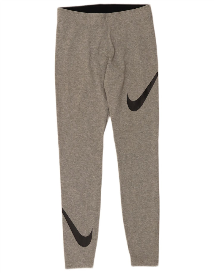 Damskie legginsy NIKE Graphic UK 10, małe, szare, bawełniane w cętki