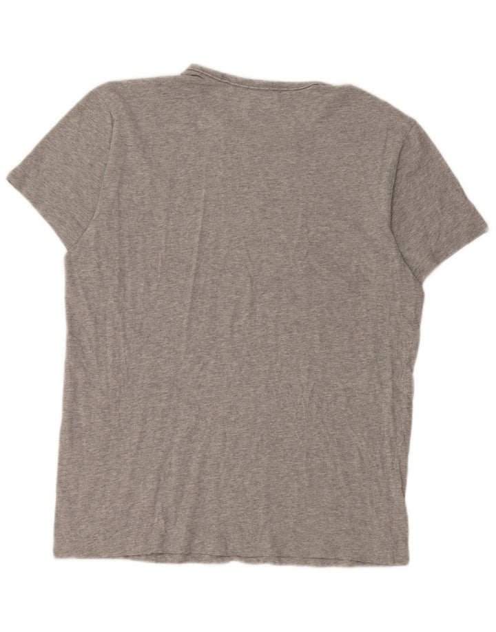 Męska koszulka T-shirt Calvin Klein, średnia szara bawełniana nakrapiana