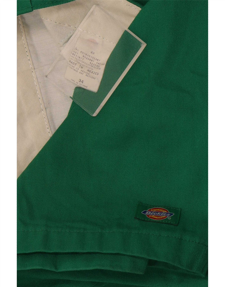 Męskie bermudy Dickies W34, duże, zielone, poliestrowe
