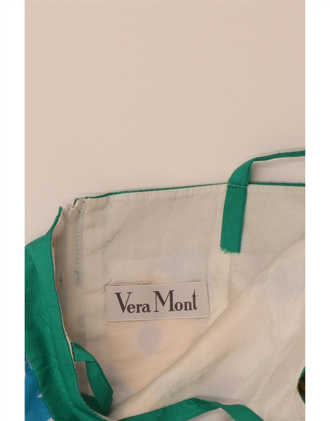 Damska sukienka o linii A VERA MONT bez rękawów UK 8, mała, biała w kwiaty