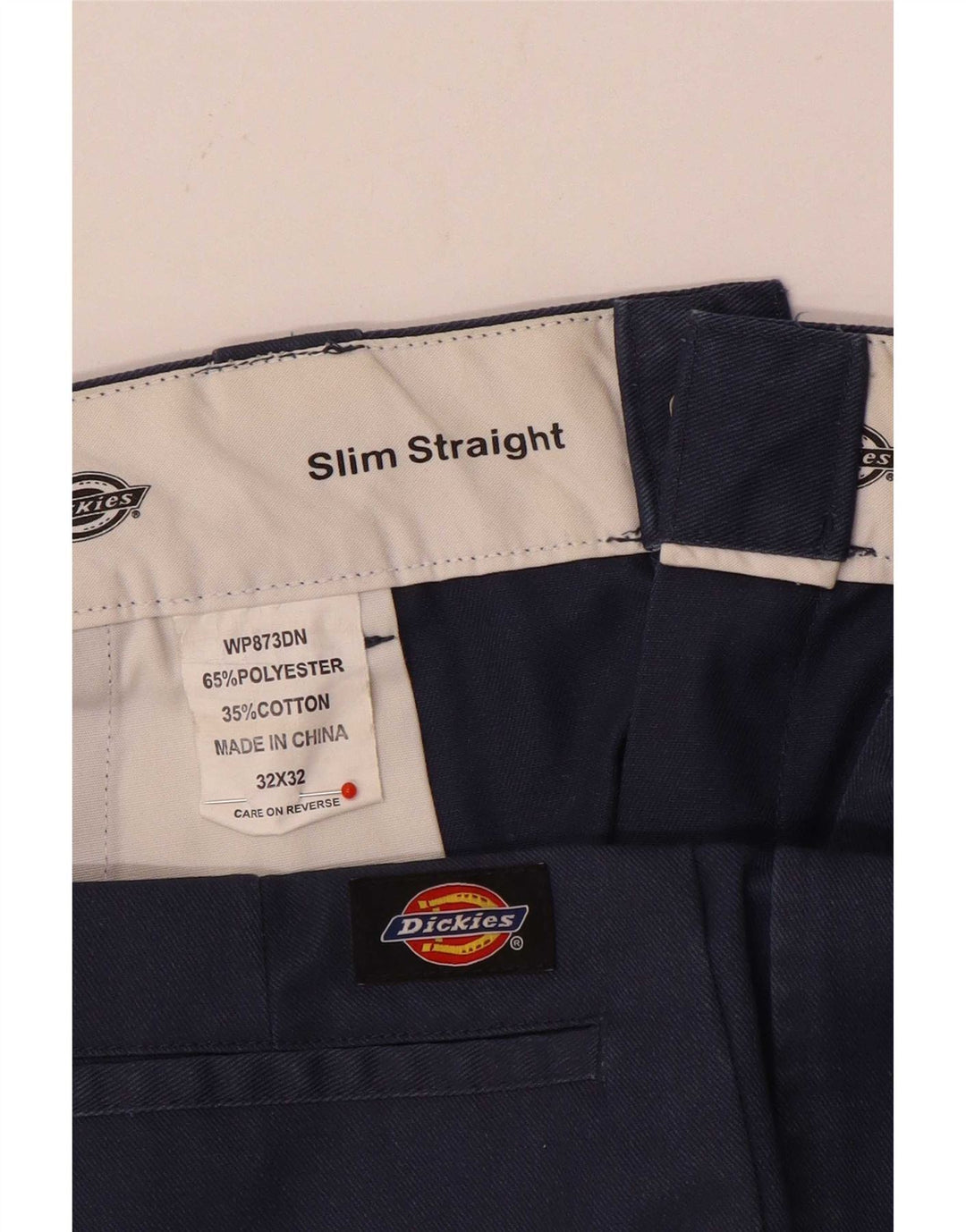 Męskie spodnie chino Dickies Slim Straight W32 L32 Granatowy poliester