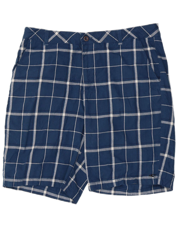 Męskie spodenki chino O'Neill W38 XL, poliester w niebieską kratkę
