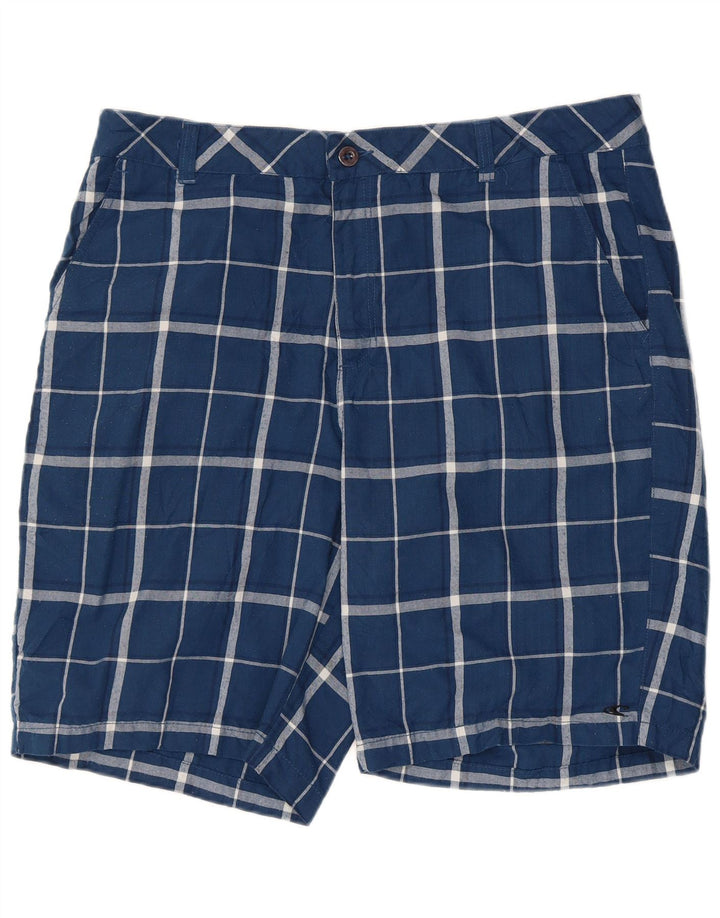 Męskie spodenki chino O'Neill W38 XL, poliester w niebieską kratkę