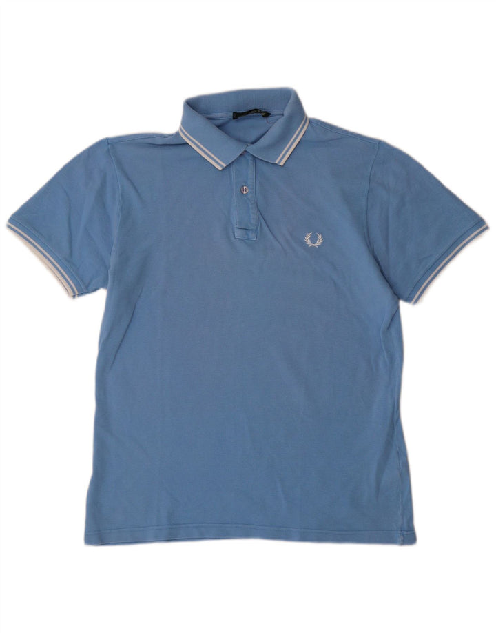 Męska koszulka polo Fred Perry, średnia niebieska, bawełniana