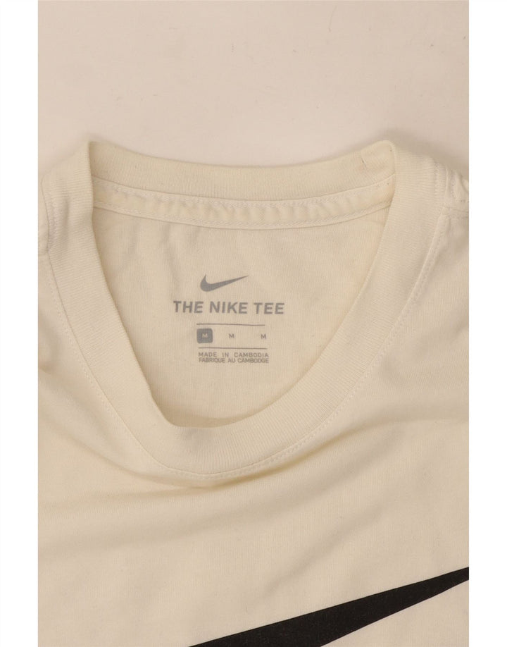 Męska koszulka z grafiką Nike, średnia, biała bawełna