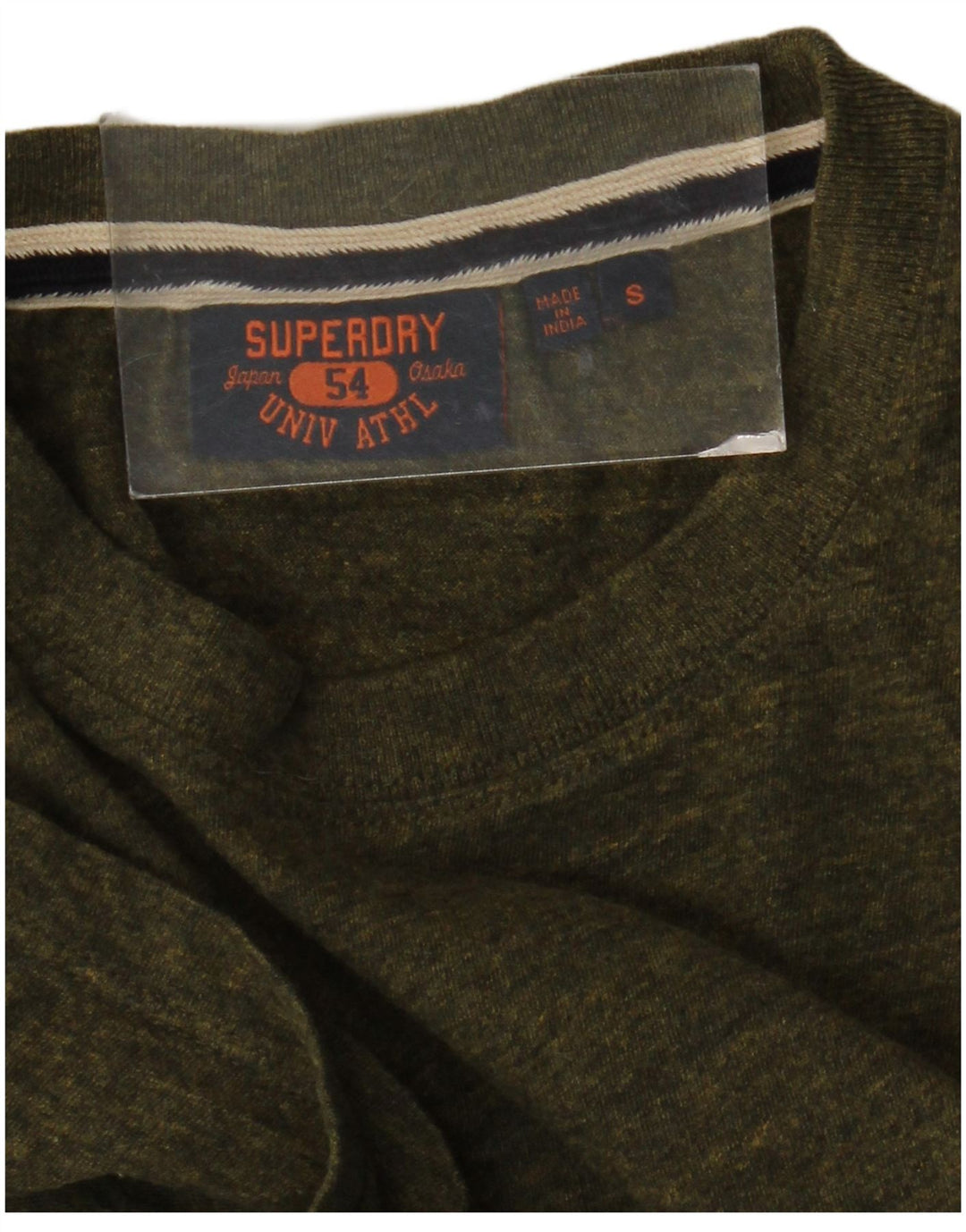 Męski T-shirt Superdry, mały, khaki, nakrapiany
