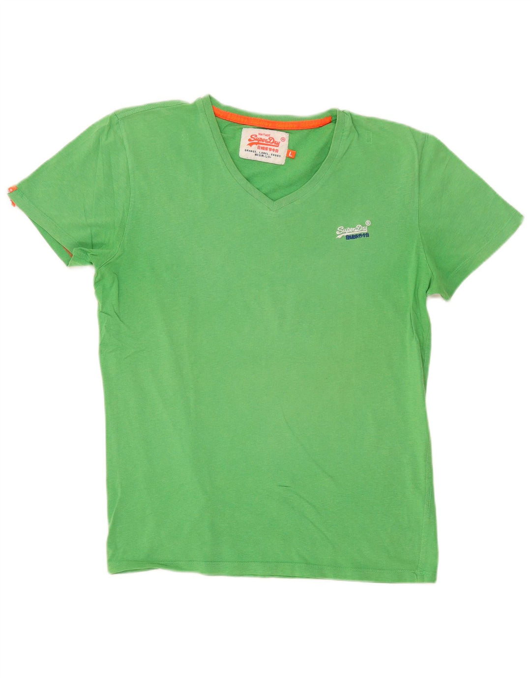 Męski T-shirt Superdry, duży, zielony, bawełniany
