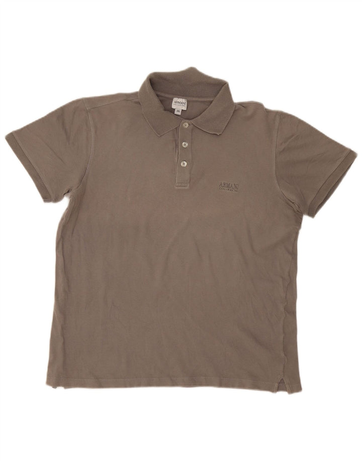 Męska koszulka polo Armani Collezioni 3XL szara