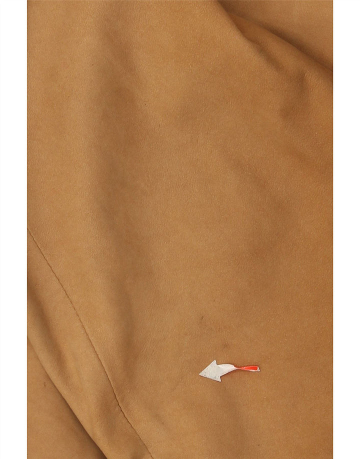 Męska zamszowa kurtka bomber Toni Mir UK 42 XL, brązowa, skórzana