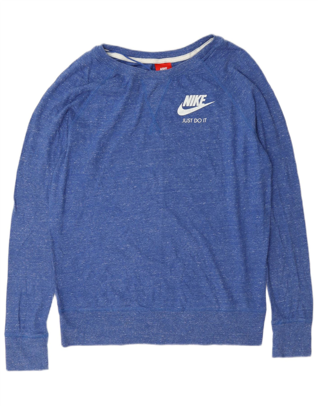Damska bluza dresowa Nike UK 14, średnia niebieska bawełna z plamkami