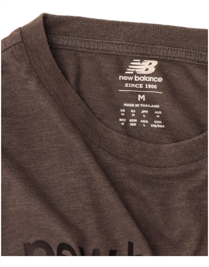 Męski T-shirt New Balance z grafiką, średni szary