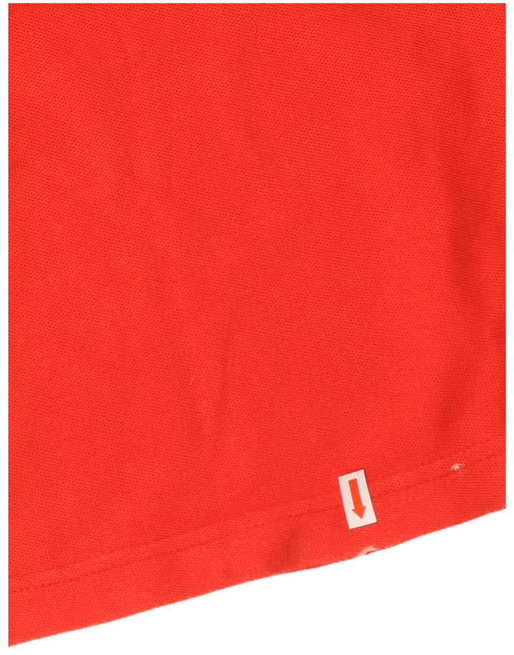 Damska koszulka polo bez rękawów FILA IT 46, duża, czerwona, bawełniana