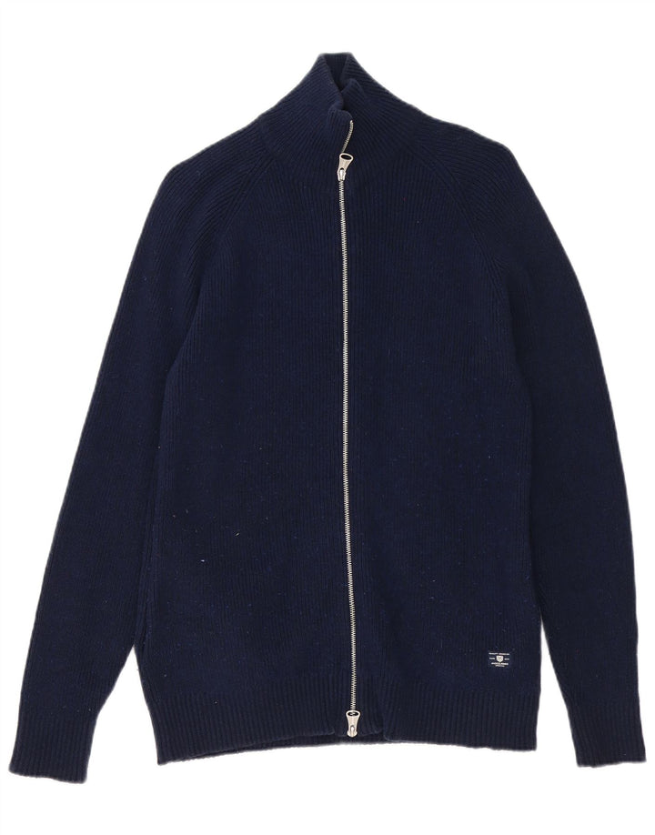 Sweter męski Jack & Jones, średni, granatowy, bawełniany