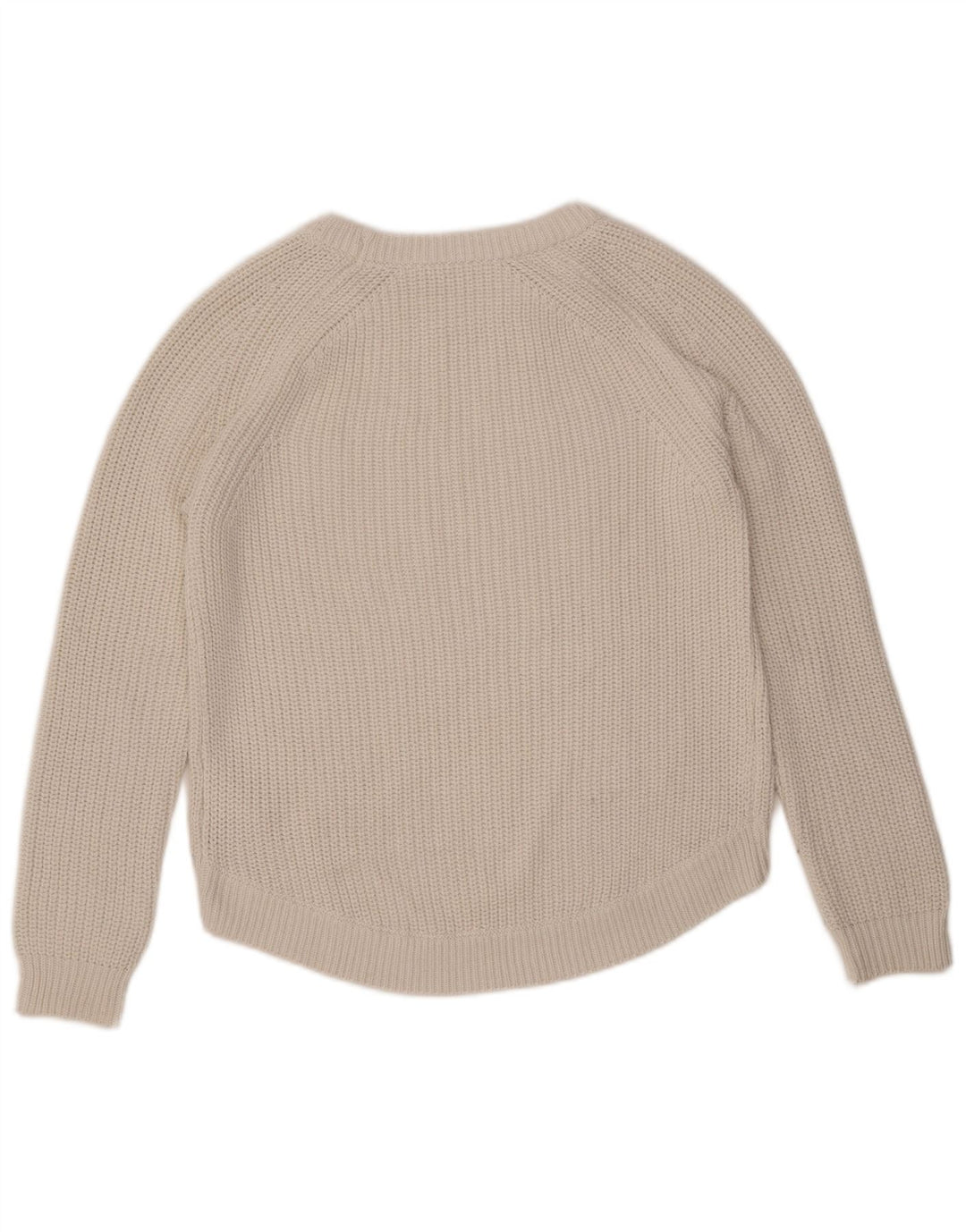 Damski sweter oversize GUESS z dekoltem w łódkę, UK 6, mały, biały, bawełniany