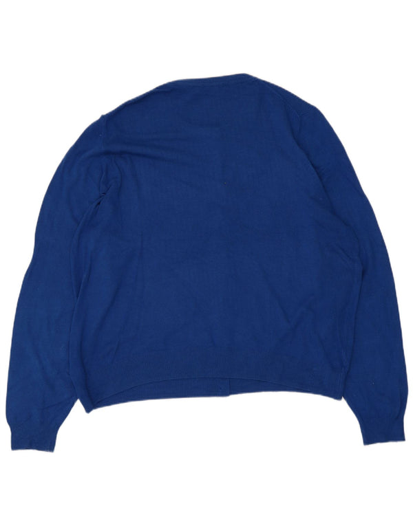 Marks & Spencer Damski sweter kardigan UK 20 2XL Niebieska wiskoza