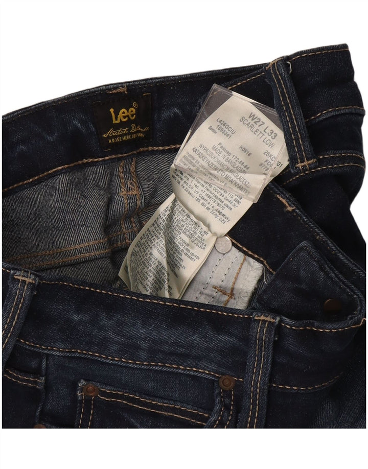Damskie jeansy LEE Scarlett Low Skinny W27 L33 Granatowa bawełna