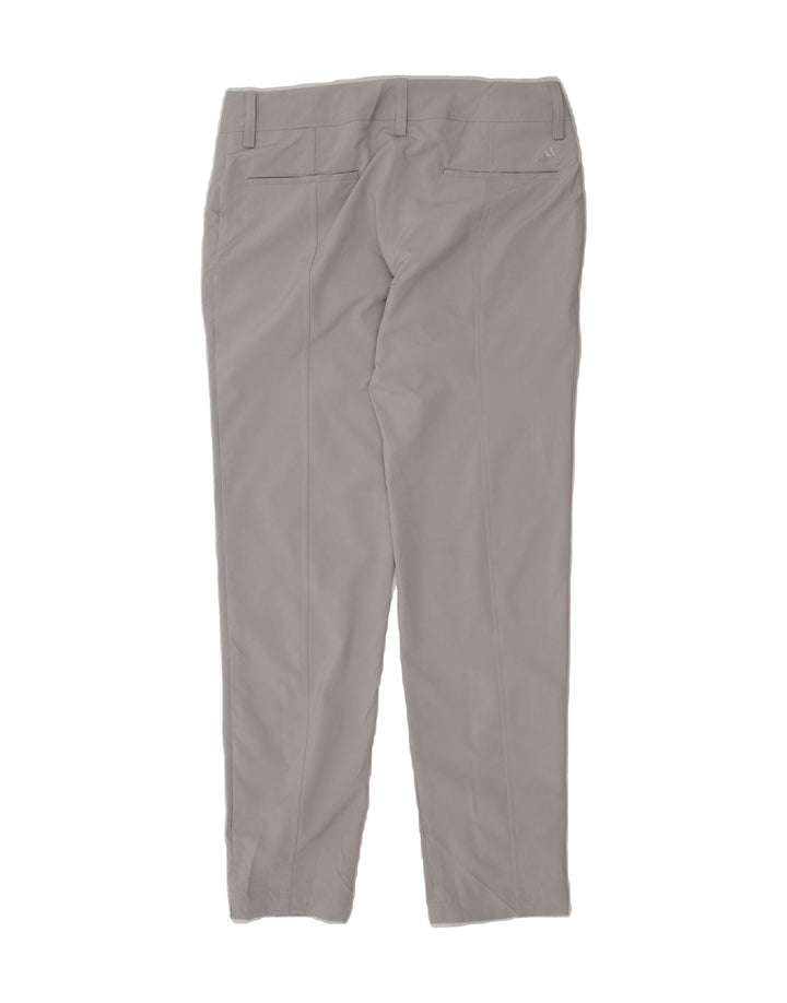 ADIDAS Womens Slim Chino Trousers US 12 Large W32 L31 Grey Polyester Vintage Adidas and Second-Hand Adidas from Messina Hembry 