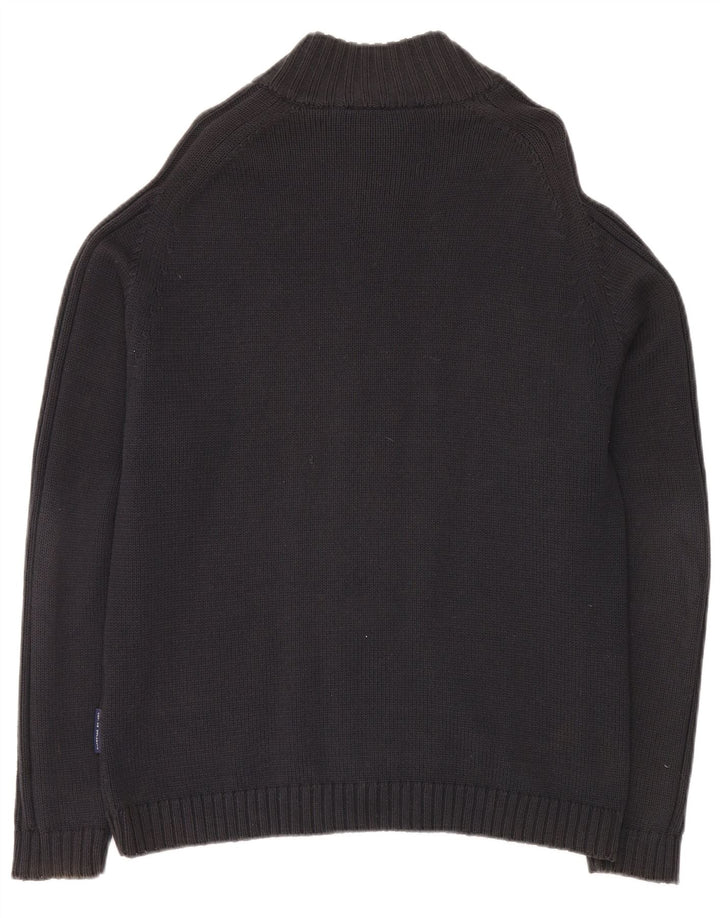 COTTON REPUBLIC Męski sweter kardigan Średni granatowy, bawełniany