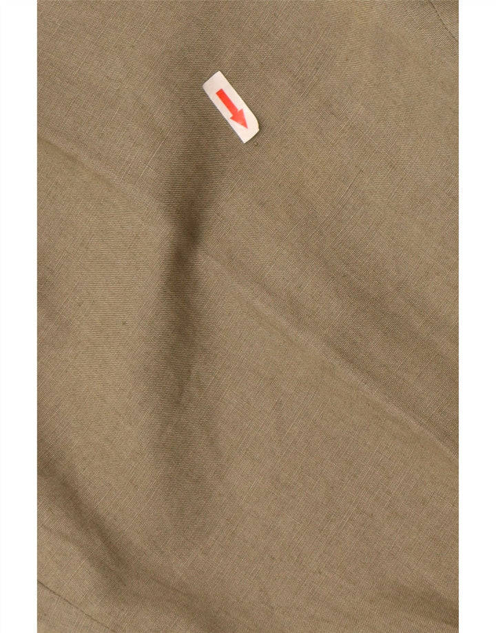 Vintage damski garnitur zapinany na 2 guziki, dwuczęściowy, UK 40, duży, W36, L33, zielony